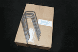Heavy Duty Steel U Pins ( Box 50 ) 180mm x 80mm x 180mm x 6mm Ribbed