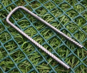Heavy Duty U Pins ( Box 100 ) 150mm x 50mm x 150mm x 6mm Ribbed