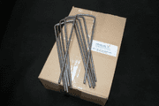 Heavy Duty U Pins ( Box 50 ) 270mm x 80mm x 270mm x 6mm Ribbed