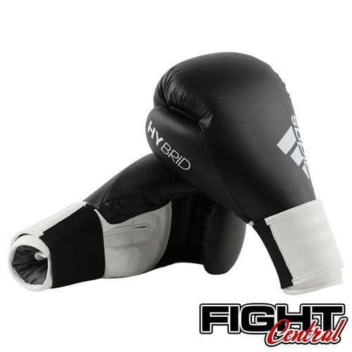 Adidas Hybrid 100 Boxing Gloves - Black/White