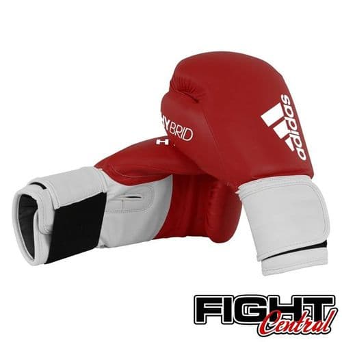 Adidas Hybrid 100 Boxing Gloves - Red/White