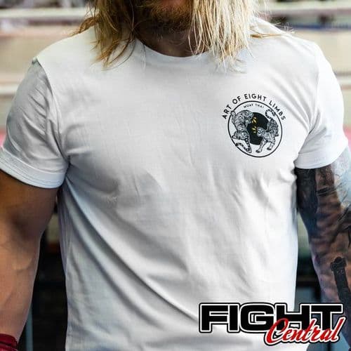 Art of 8 Limbs - Lightning Roar Tee - White