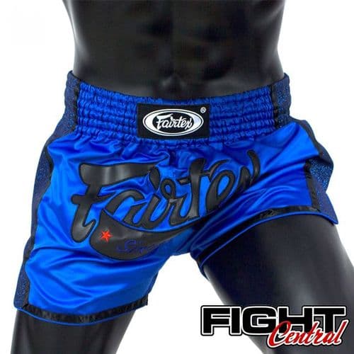 Fairtex Slim Cut Muay Thai Shorts - Blue