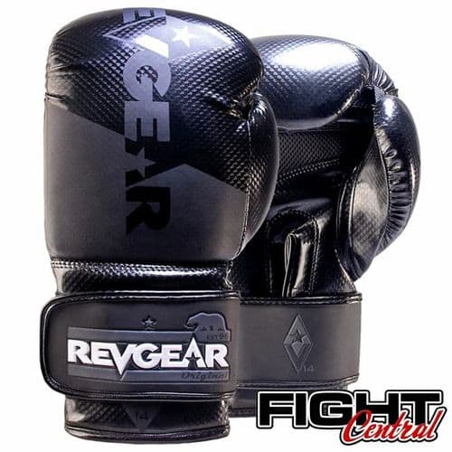 Revgear Pinnacle Boxing Gloves - Black/Black