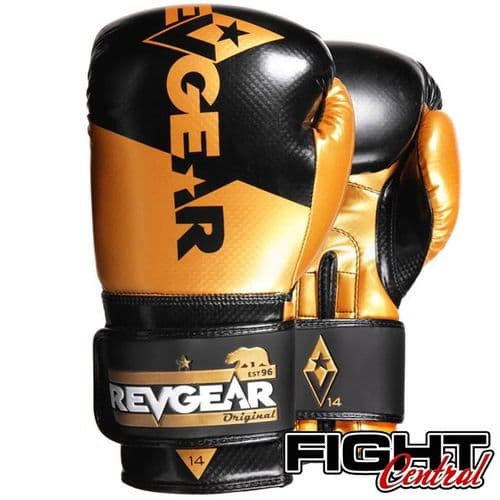 Revgear Pinnacle Boxing Gloves - Black/Gold