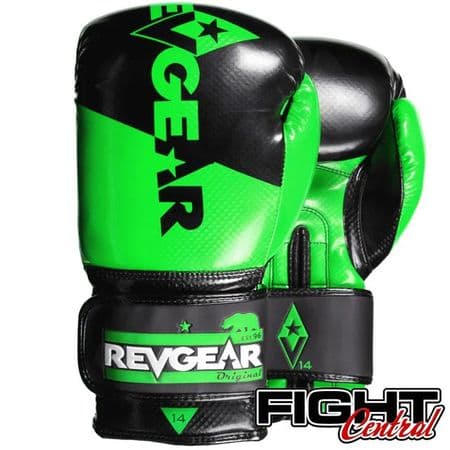 Revgear Pinnacle Boxing Gloves - Black/Green
