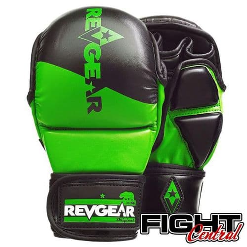 Revgear Pinnacle MMA Sparring Gloves - Black/Green