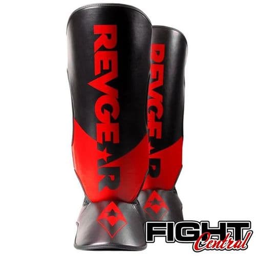 Revgear Pinnacle Shin Pads - Black/Red
