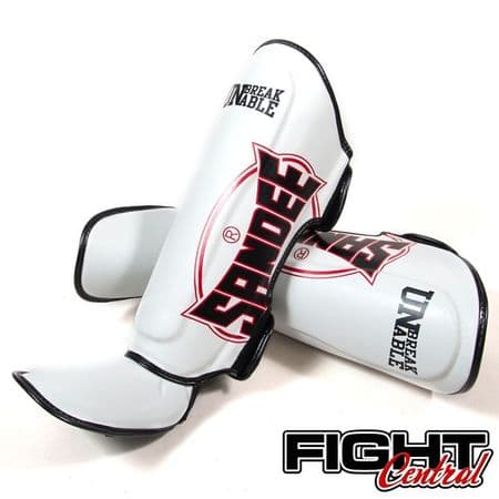 Sandee Cooltec Shin Pads - White