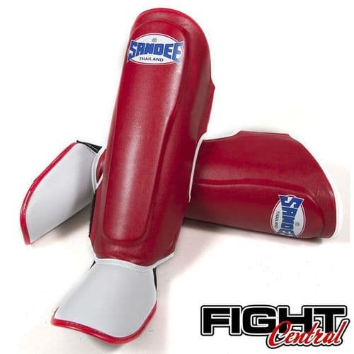 Sandee Kids Authentic Shin Pads - Red