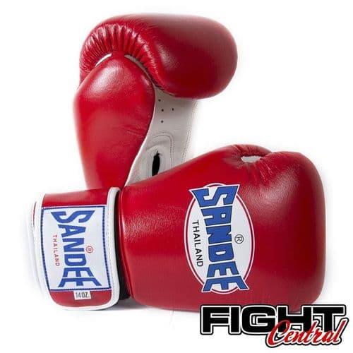 Sandee Two Tone Boxing Gloves - Red