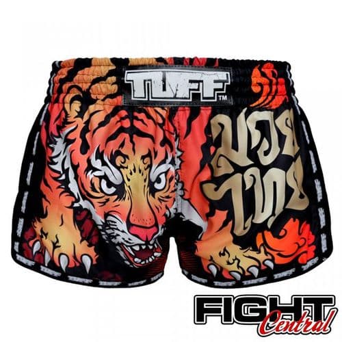 TUFF Cruel Tiger Muay Thai Shorts - Black