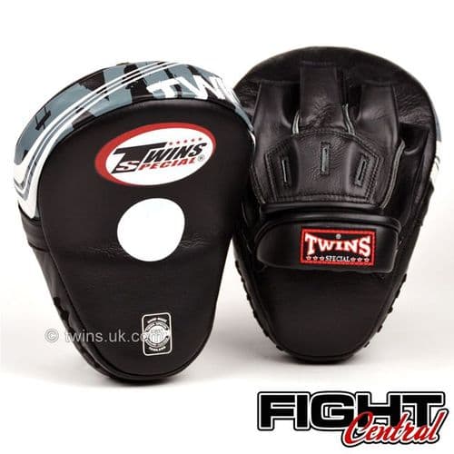 Twins Curved Focus Mitts - Black