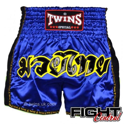 Twins Retro Thai Shorts - Blue