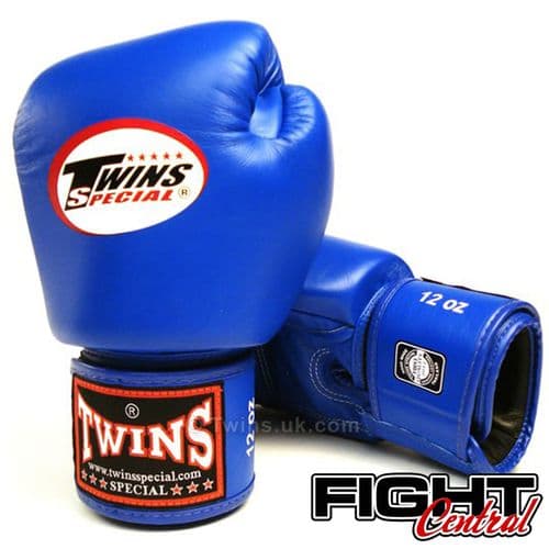 Twins Velcro Boxing Gloves - Blue