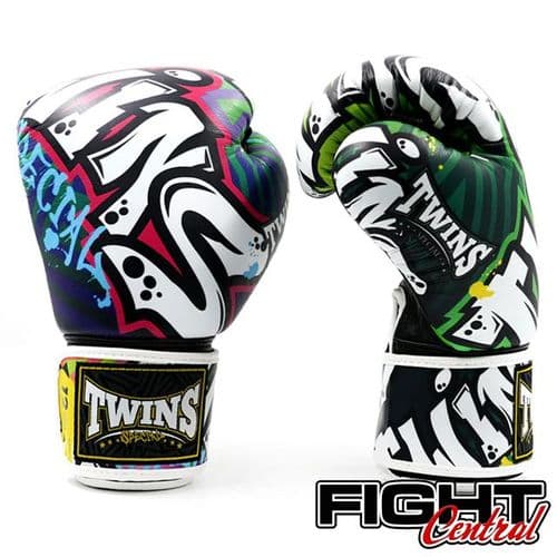 Twins Velcro Boxing Gloves - Graffiti