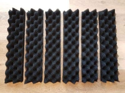 FX5 / FX6 Thick deep profile coarse foams (set of 6)