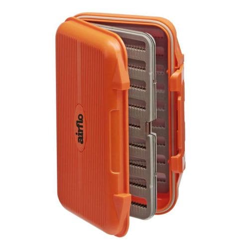 Airflo Large Aquatec Fly Box With Swing Leaf - Orange