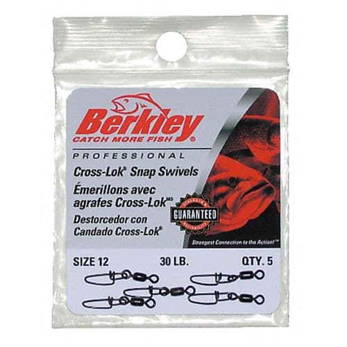 Berkley McMahon Cross Lock Snap Swivels
