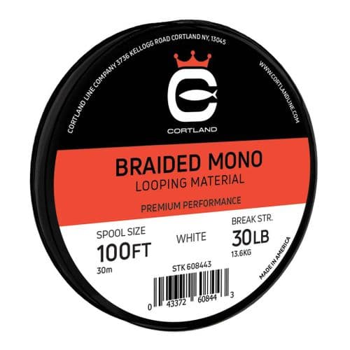 Cortland Braided Mono Looping Material | 30lb 100ft