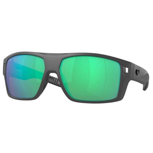 Costa Del Mar Diego Sunglasses | Matte Black / Green Mirror