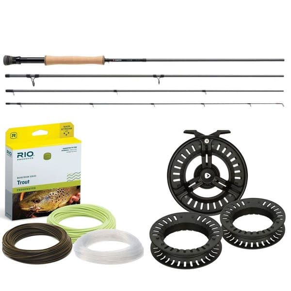 Greys Kite Fly Fishing Rod Combo I Includes rod, reel and 3 lines