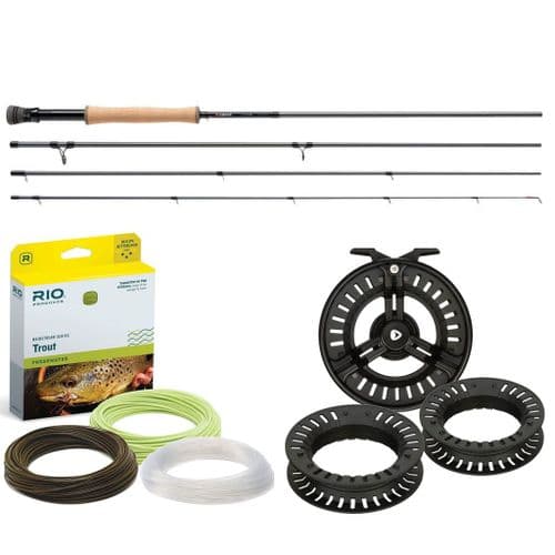 Greys Kite Fly Fishing Rod Combo | Includes rod, reel and 3 lines