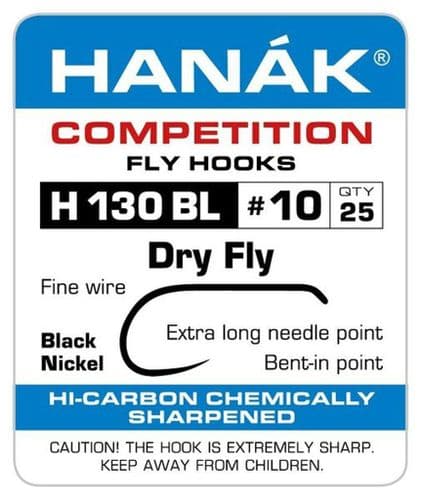 Hanak Competition Fly Hooks H130 BL (25pk)
