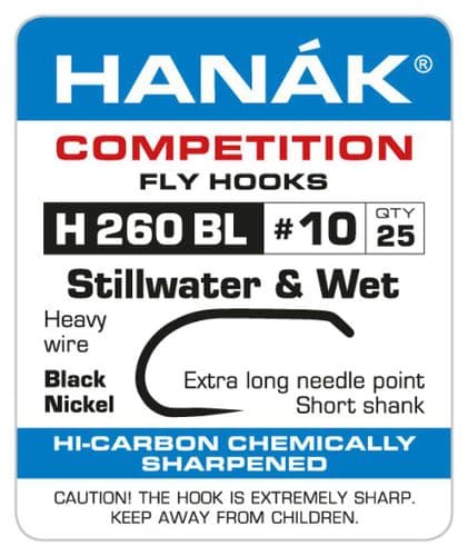 Hanak Competition Fly Hooks H260 BL (25pk)
