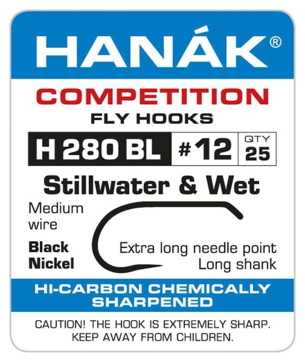 Hanak Competition Fly Hooks H280 BL (25pk)
