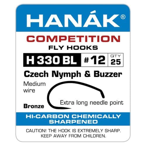 Hanak Competition Fly Hooks H330 BL (25pk)