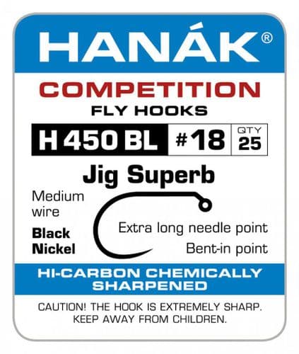 Hanak Competition Fly Hooks H450 BL (25pk)