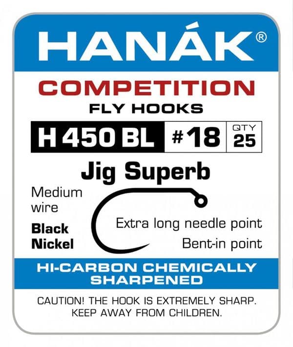 Hanak Competition Fly Hooks H450 BL (25pk)