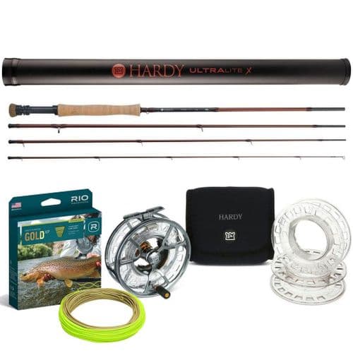 Hardy Ultralite X Fly Fishing Rod Combo | Includes rod, reel and line