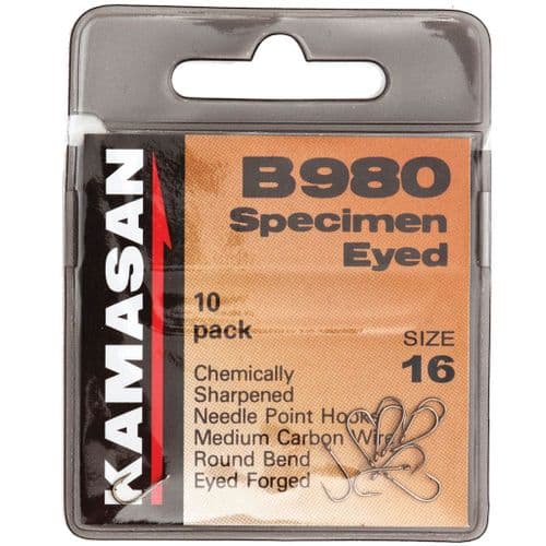 Kamasan B980 Specimen Eyed Hooks