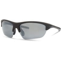 Madison Mission Matt Black Sunglasses - 3 Polarised Lens Pack-Silver Mirror/Bronze/Yellow