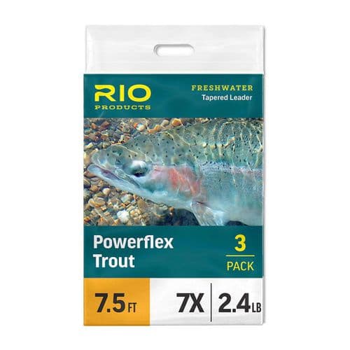 Rio Powerflex Trout Leader 9ft - 3 Pack