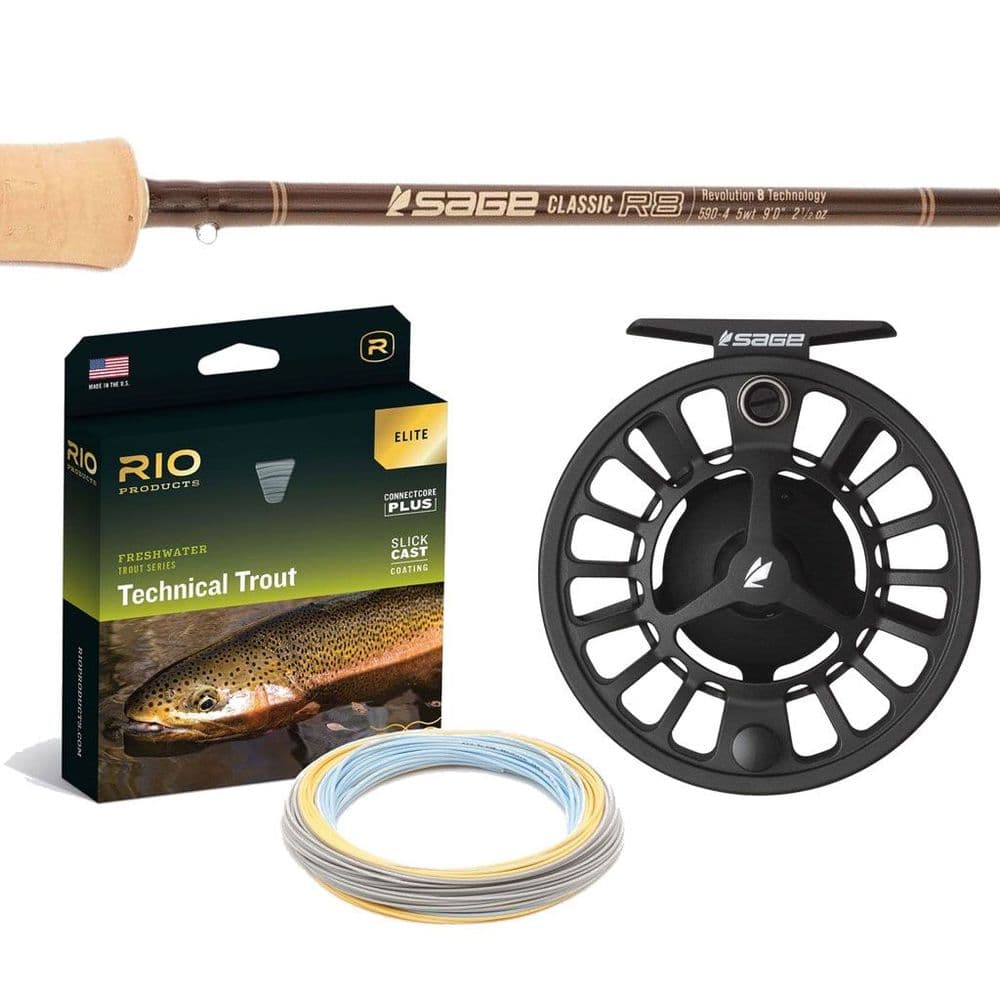 Sage R8 Classic Fly Rod Combo Includes reel and line