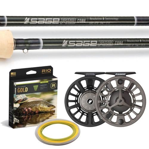 Sage R8 Core Fly Fishing Rod Combo | Includes reel and line