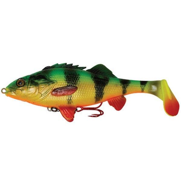 Savage Gear 4D Perch Shad - Firetiger