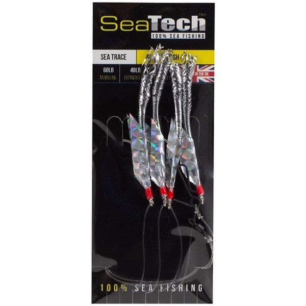 SeaTech Sea Trace | Mackerel 4 Hook Silver Flash