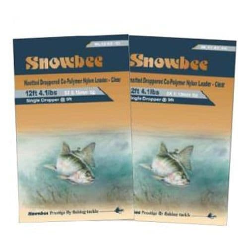 Snowbee 18' Leader With 2 Droppers (3 fly cast)