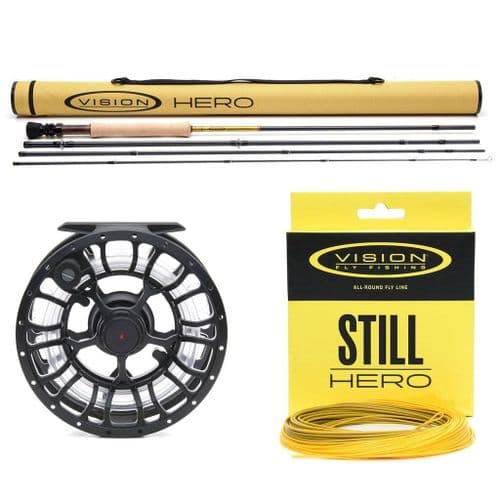 Vision Hero 2 Still Fly Fishing Rod Combo | Includes rod, reel and line