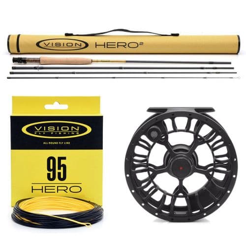 Vision Hero 2 Trout Fishing Rod Combo | Includes rod, reel and line
