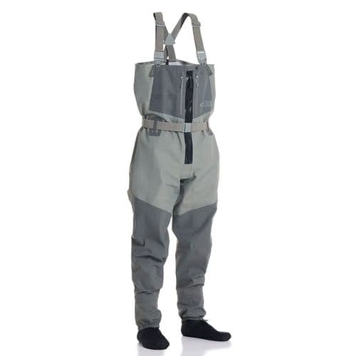 Vision Koski Breathable Zip Chest Wader Grey | Combo Available