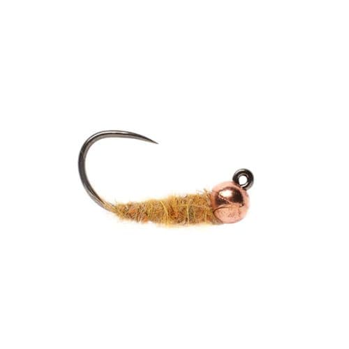 Weiss' Mustard Walts Worm Tungsten Jig Fly Barbless