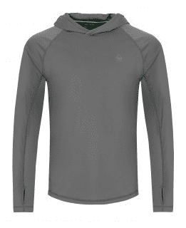 .KORDA SPF 50 HOODED TOP DARK KHAKI