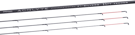 ACOLYTE COMMERCIAL  F1-SILVERS FEEDER ROD 11FT