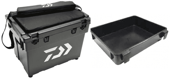 DAIWA D-VEC LARGE SEATBOX - WITH CUSHION - AND 1 TRAY