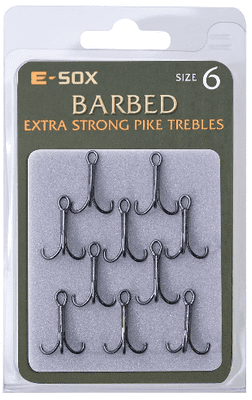 E-SOX  X-STRONG PIKE TREBLES - BARBED